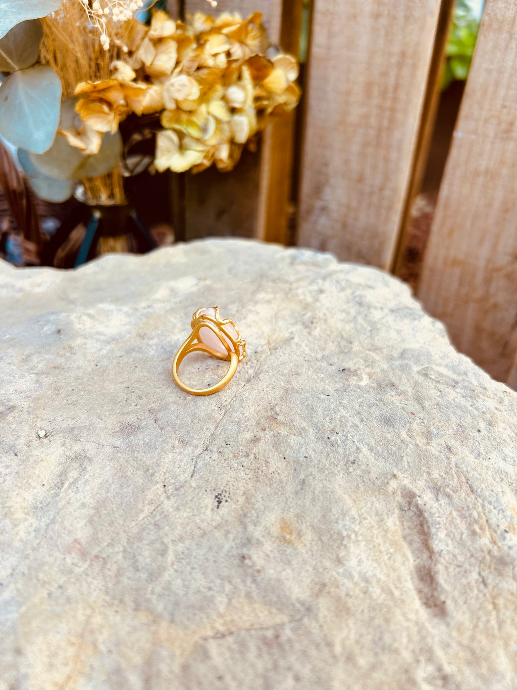 Accesorio - Anillo piedra rosa - Colensuá