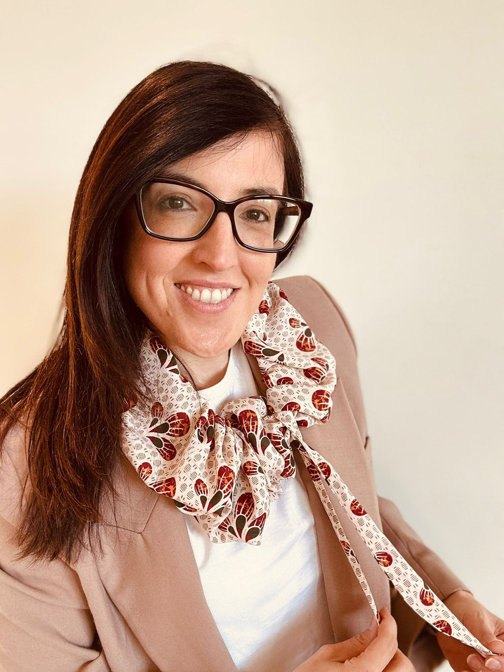 Colensuá Flores verdes y granates