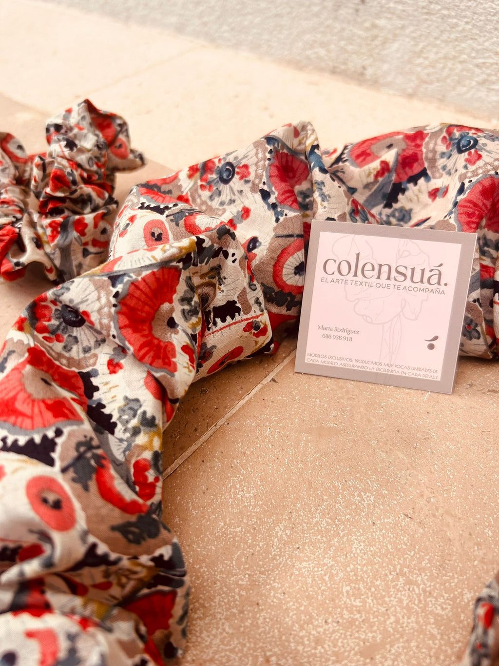 Colensuá Único con Coletero (Tela estilo Liberty UK)