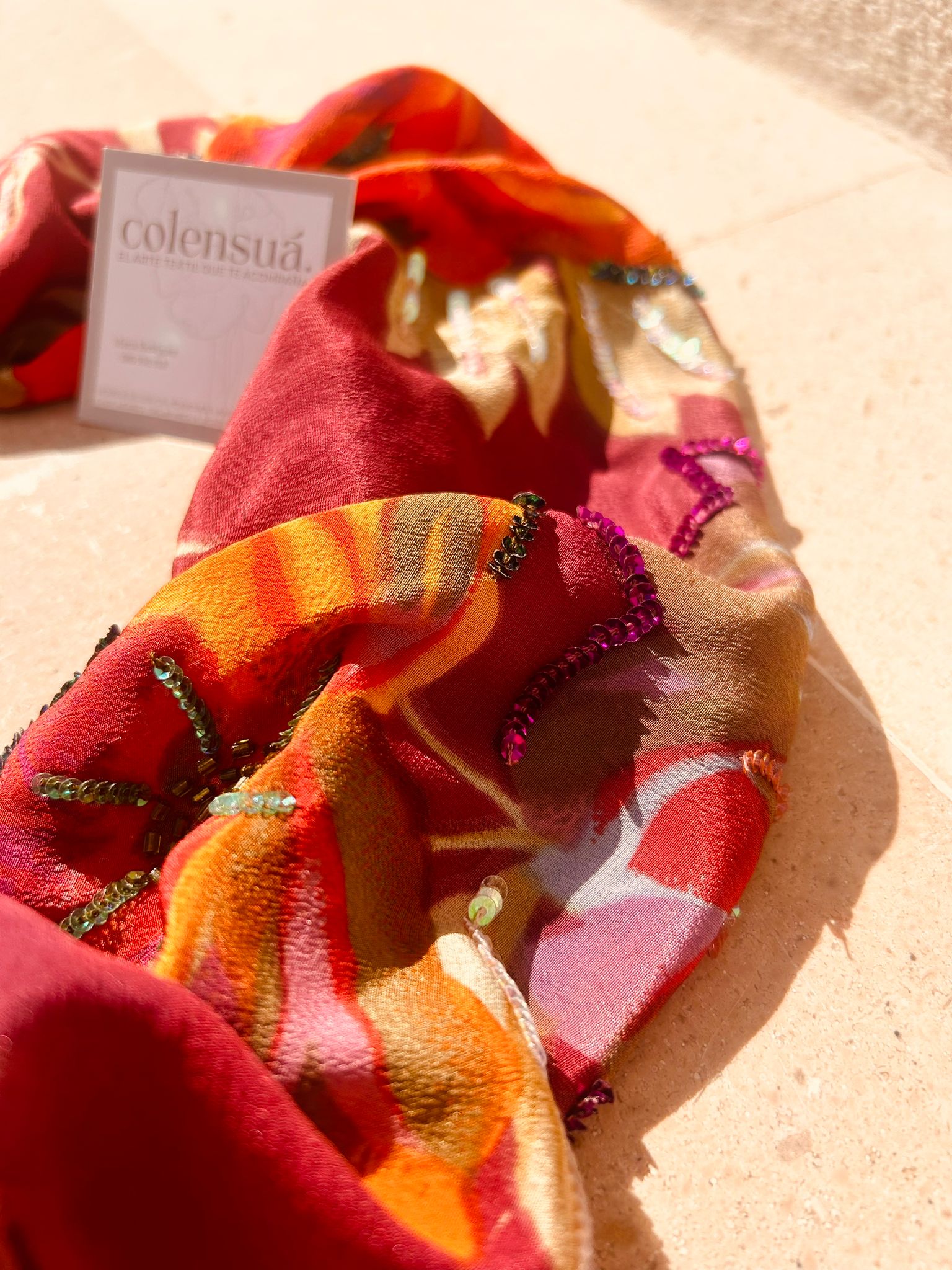 Colensuá Seda Joya con Pedrería